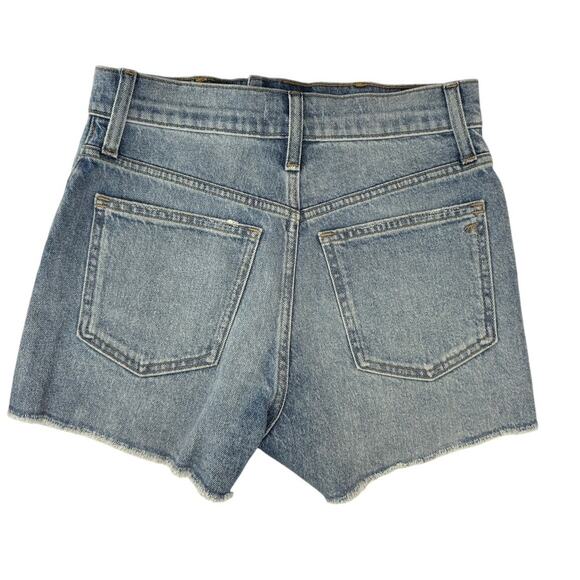 Madewell Women’s The Perfect Jean Short Size 25 High Rise Raw Hem Denim - Picture 2 of 6